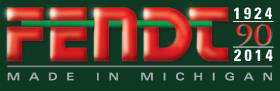 Fendt's logo with the tagline "Made in Michigan"